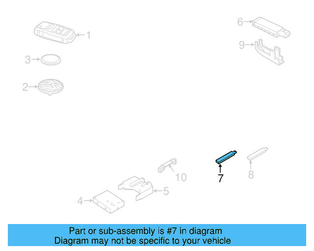 Keyless Entry Antenna 5K0-962-131 - View 25