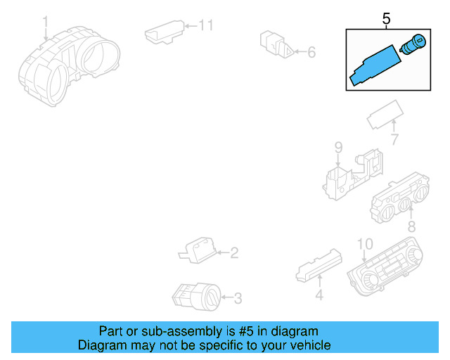 Headlamp Switch 5C6-941-531-C-APV - View 5