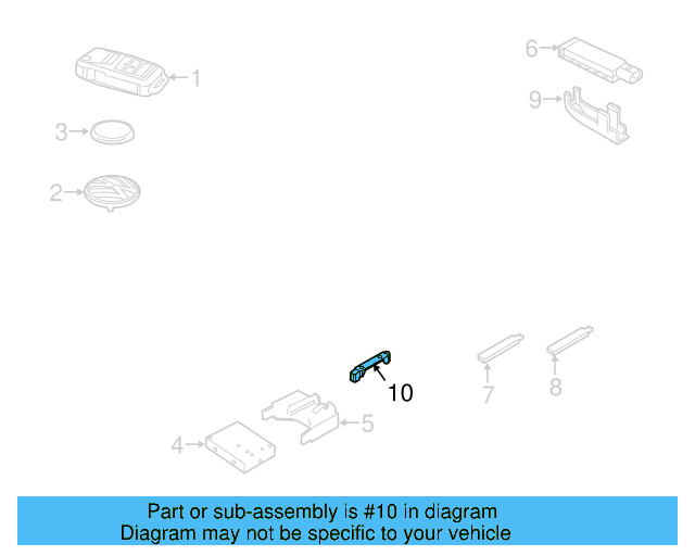 Antenna Holder 5K0-962-283 - View 9