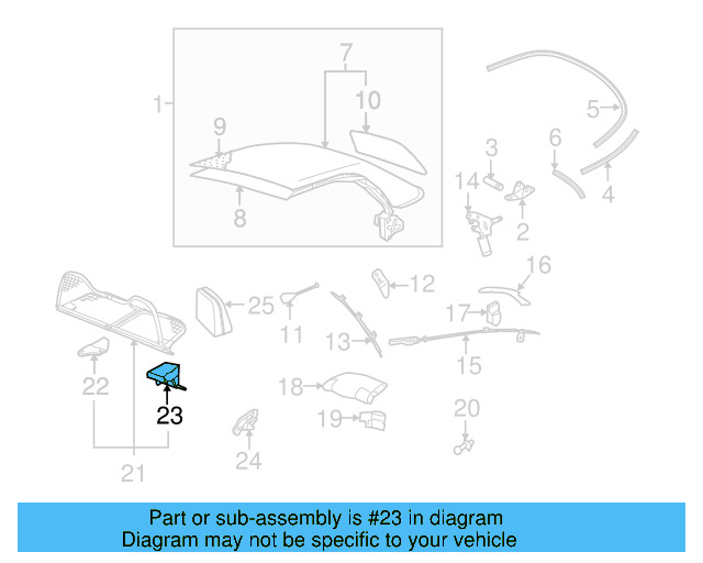 Air Deflector Catch 1Y0-862-686 - View 5