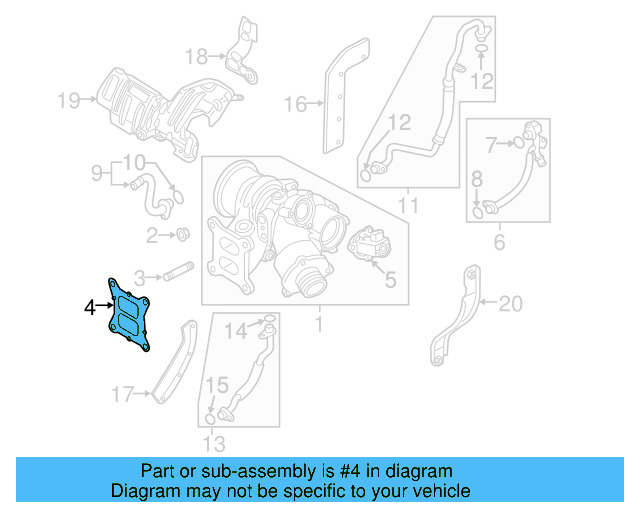 Gasket 06L-253-039 - View 12