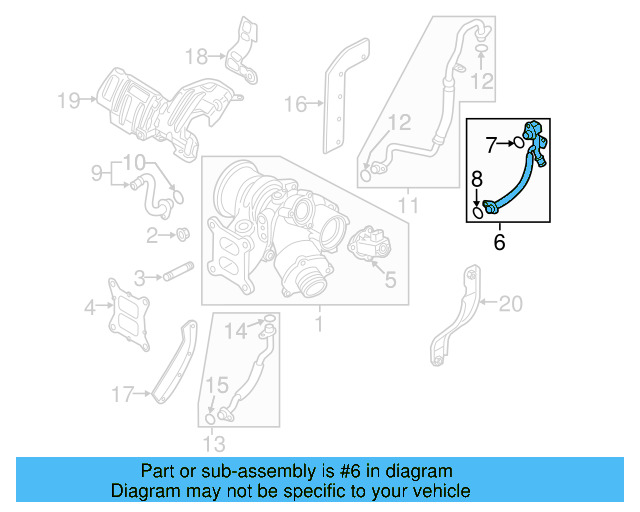 Water Inlet Pipe 06K-121-497-BD - View 7
