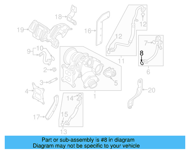 Water Inlet Pipe O WHT-006-124 - View 4