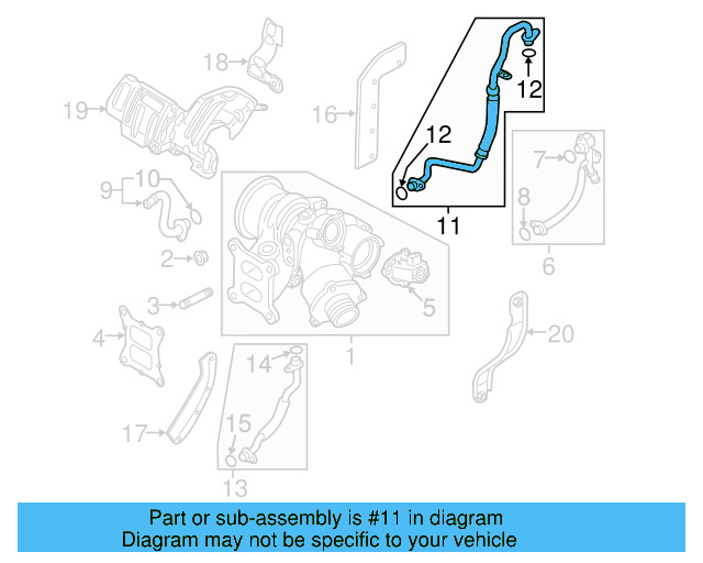 Oil Return Tube 06K-145-735-T - View 11