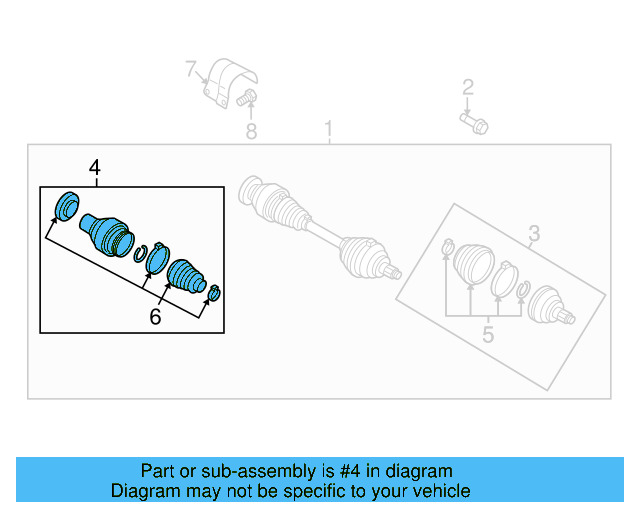 Inner Joint Assembly 5QN-498-103-A - View 4