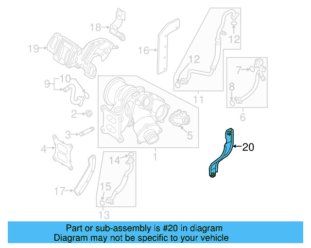 Lower Support 06K-145-536-A - View 3