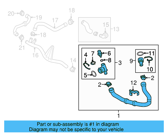Lower Hose 5Q0-122-051-CT - View 6