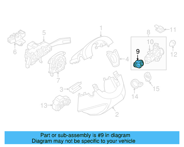 Ignition Switch 1K0-905-849-B - View 4