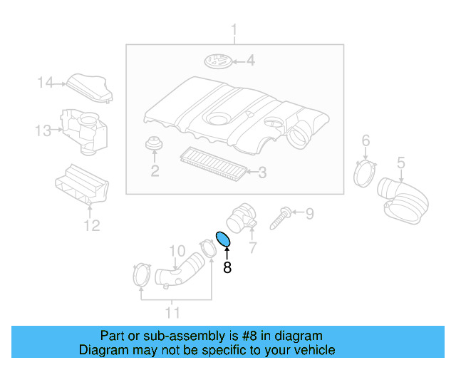 Air Mass Sensor Seal 357-129-625-A - View 49