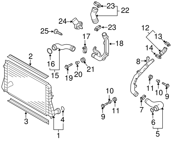 Air Pipe Bolt Assembly 3C0-145-830 - View 135