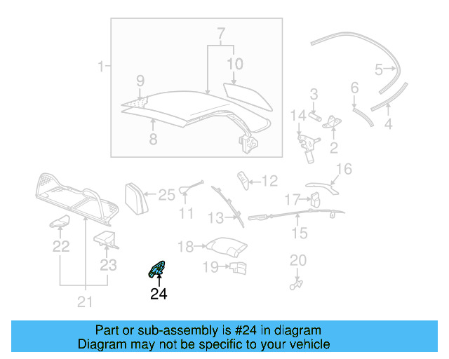 Air Deflector Pivot 1Y0-862-957-01C - View 5