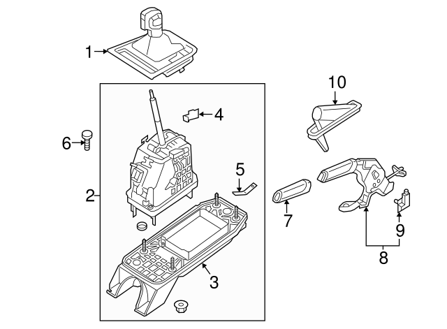 Park Brake Handle 5C0-711-503-D-YHW