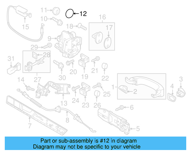 Door Shell Grommet 861-877-399 - View 24