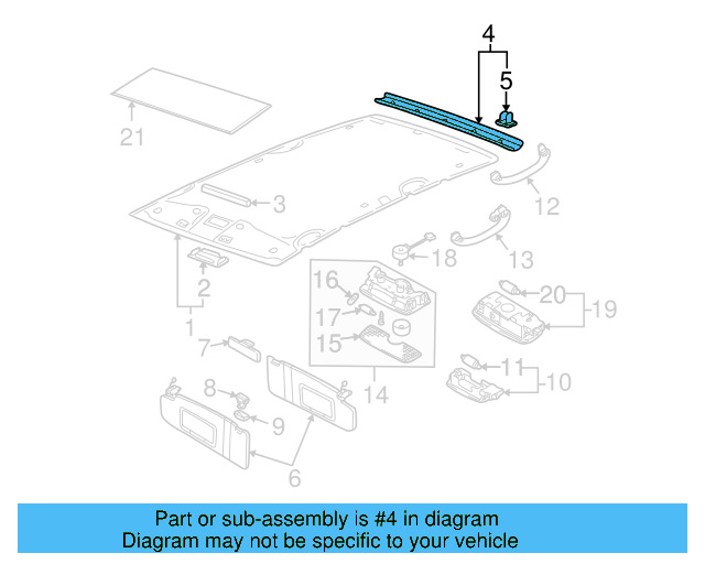 Rear Molding 1J6-867-617-B-2PK - View 4