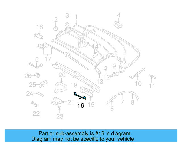 Lock Lower Plate 1Y0-871-108 - View 4
