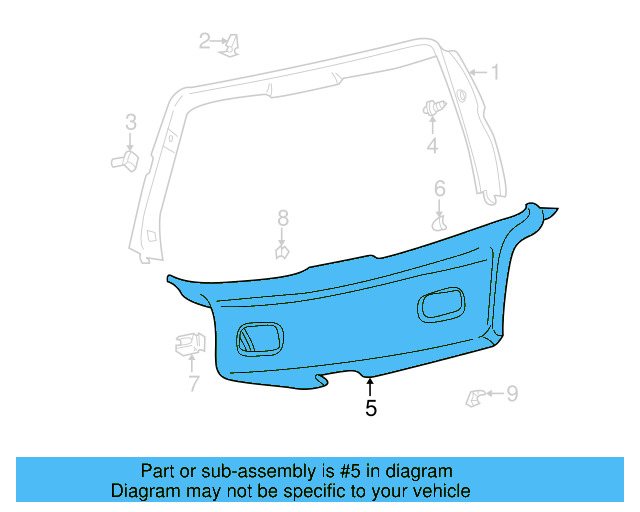 Rear Body Panel Trim Panel Clip 6K0-867-838 - View 10