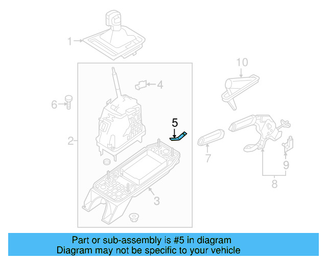 Park Brake Handle 5C0-711-503-D-YHW - View 18