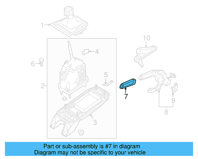 Park Brake Handle 5C0-711-503-D-YHW - View 6