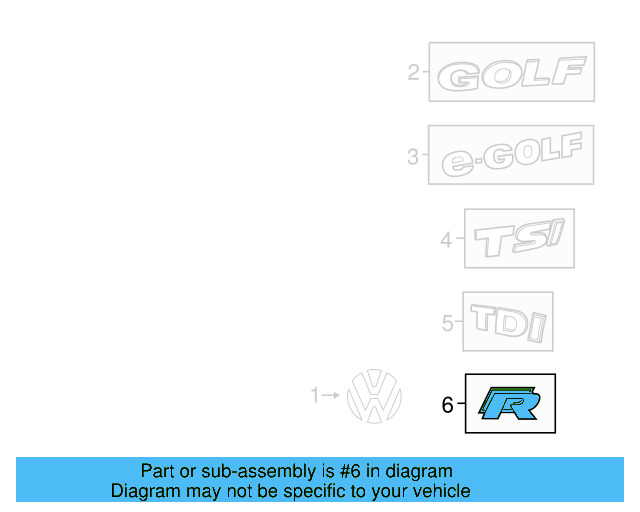Emblem 5G0-853-617-A - View 13