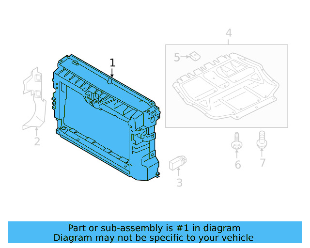 Radiator Support 561-805-588-F-9B9 - View 4