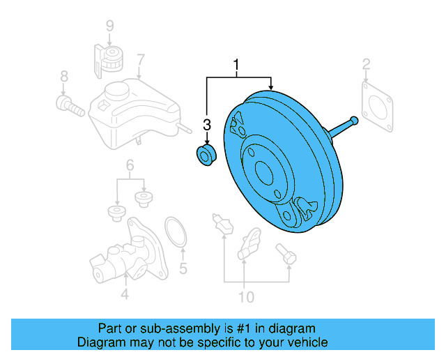 Booster Assembly 1K1-614-106-AQ - View 2