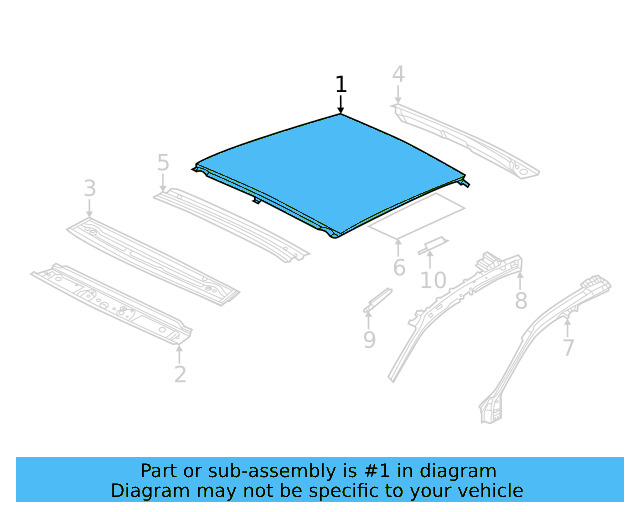 Roof Panel 17A-817-111-A - View 4