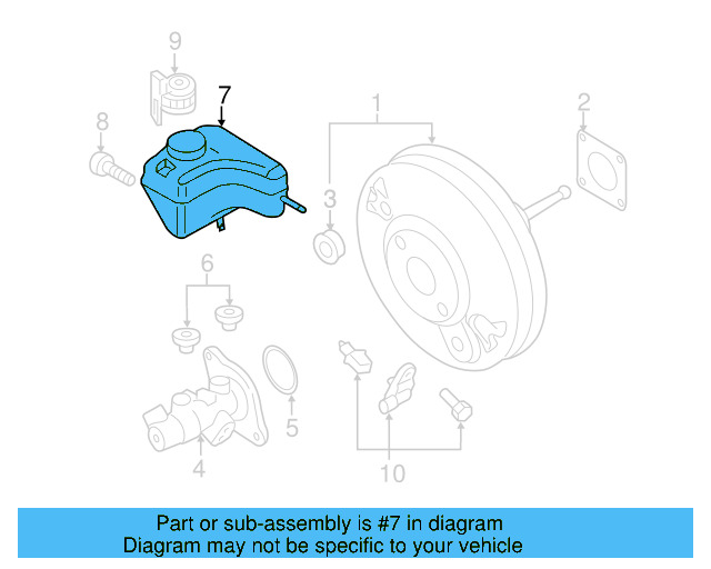 Master Cylinder Reservoir 1K1-611-301-E - View 12