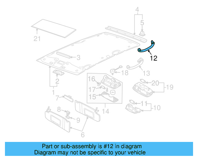 Grip Handle 6N0-857-607-T-71N - View 12
