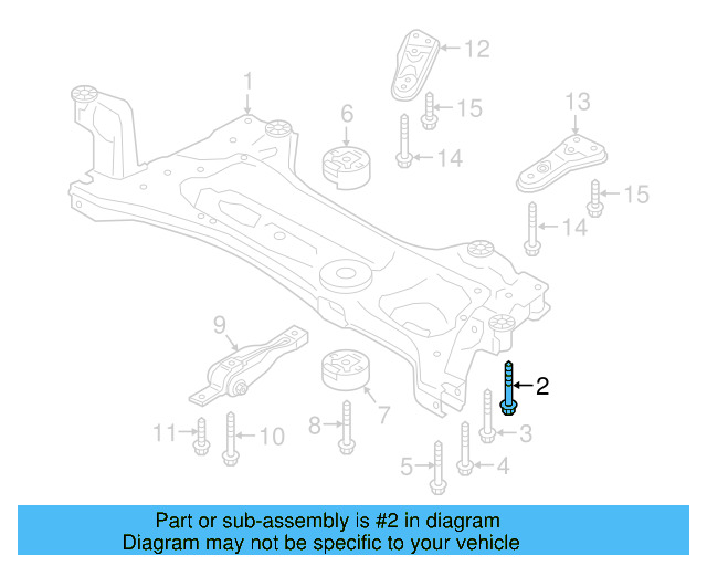 Motor Mount Mount Bolt N-105-524-04 - View 156