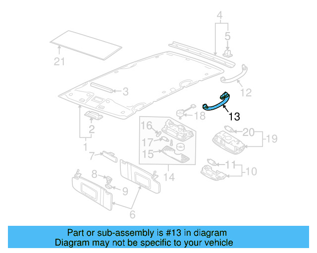 Grip Handle 6N0-857-607-AD-Y20 - View 10
