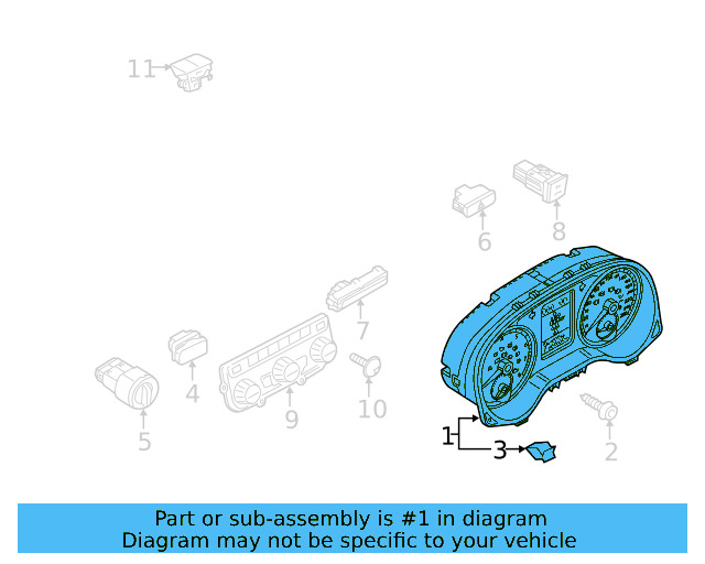 Instrument Cluster 561-920-981-G - View 5