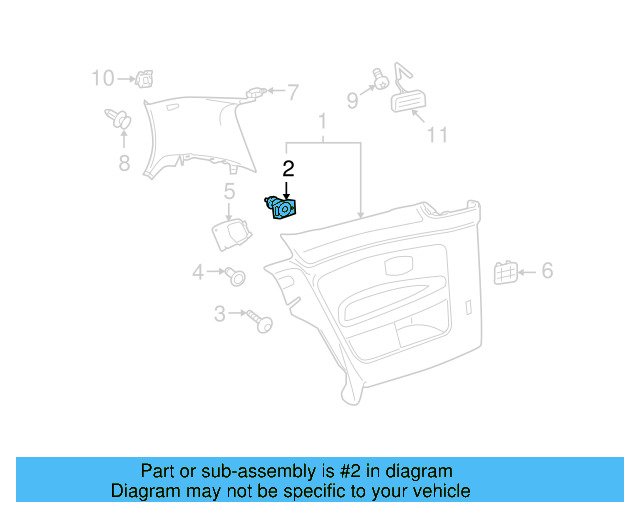 Door Trim Panel Clip 7L6-868-243