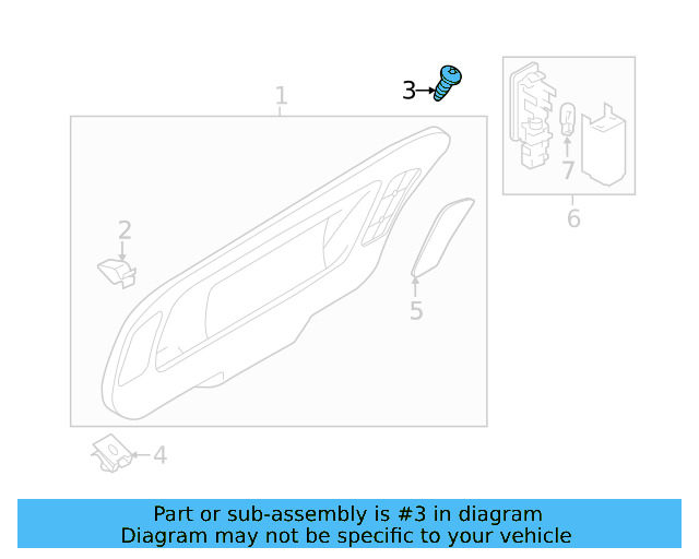 Side Trim Panel Screw N-906-986-06 - View 35