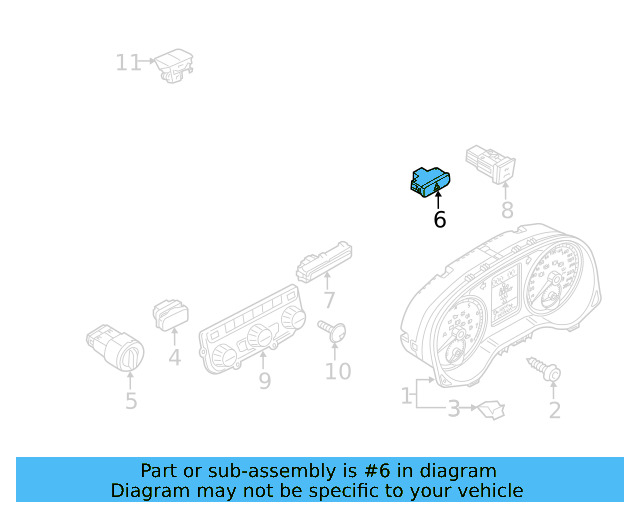 Warning Buzzer 8E0-919-279 - View 33