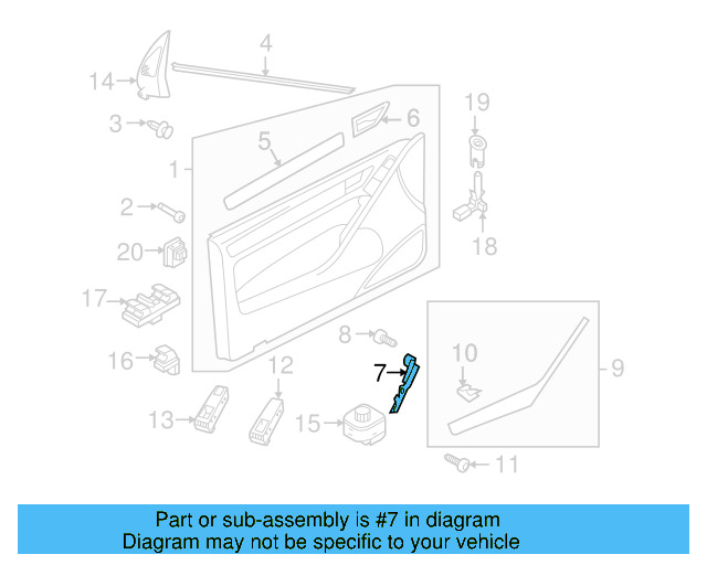 Pull Handle 5K3-868-713-A-81U - View 6