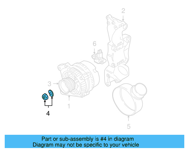 Alternator Pulley Hardware Kit 028-903-320-C
