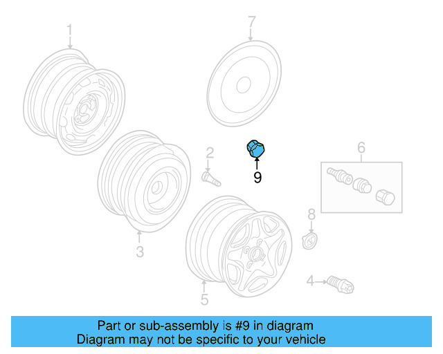 Wheel Bolt Cap 867-601-173-01C
