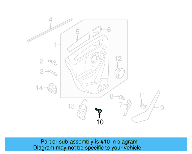 Door Trim Panel Screw N-910-967-01 - View 41