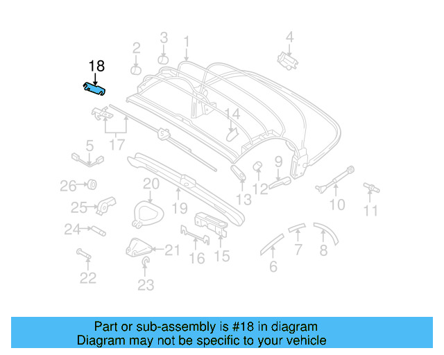 Latch Upper Plate 1Y0-871-107 - View 3