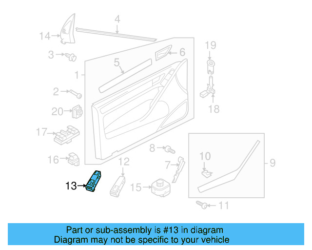 Switch Housing 5K0-867-256-81U - View 10