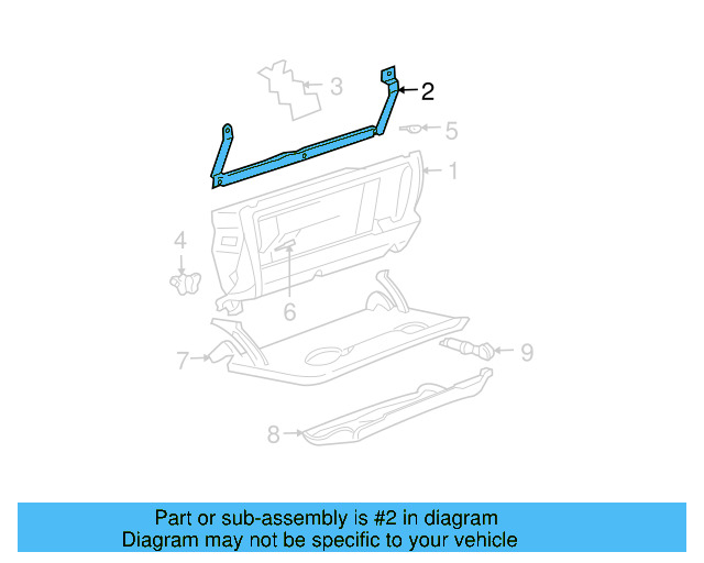 Glove Box Frame Support 3B1-880-687 - View 19