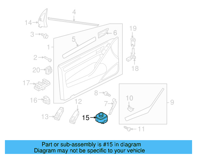 Mirror Switch 1K0-959-565-K-REH - View 37