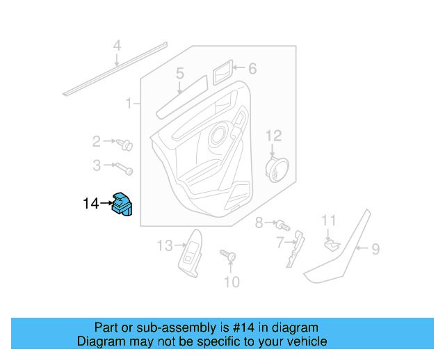 Window Switch 7L6-959-855-B-REH - View 36