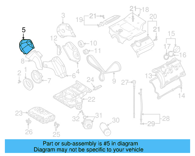 Outer Timing Cover 078-109-107-Q - View 2