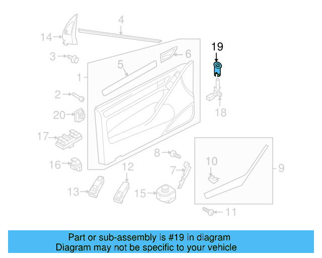 Warning Lamp Sleeve 3C0-919-242-9B9 - View 31