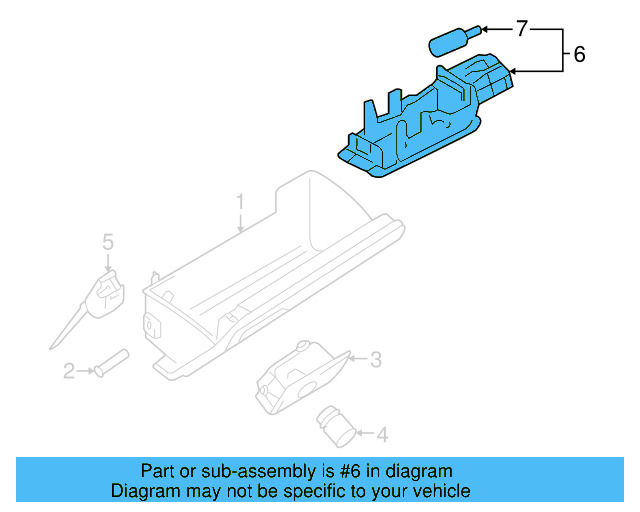 Glove Box Lamp 7L0-947-415 - View 38