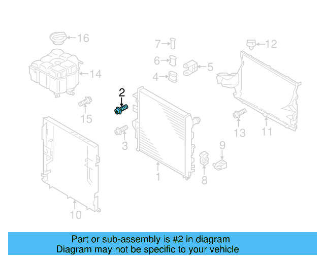 Radiator Screw N-910-700-01 - View 8