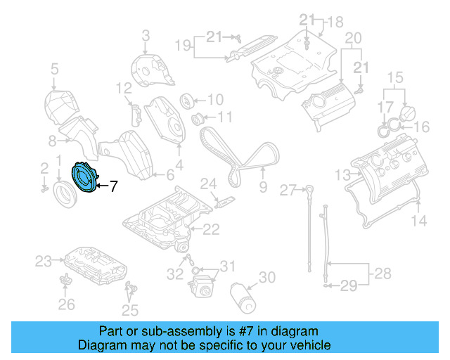 Outer Timing Cover 078-109-127-E - View 4