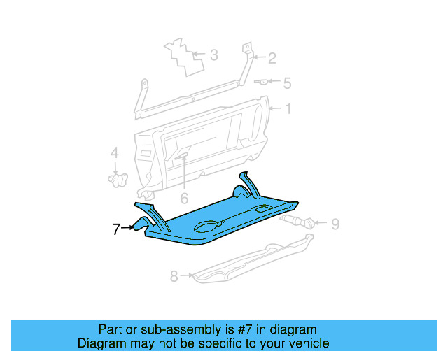 Glove Box Door 1J1-880-882-D-A94 - View 7