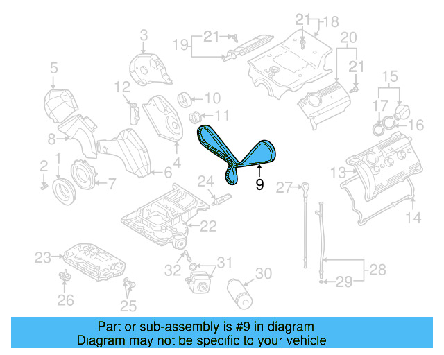 Timing Belt 078-109-119-J - View 15
